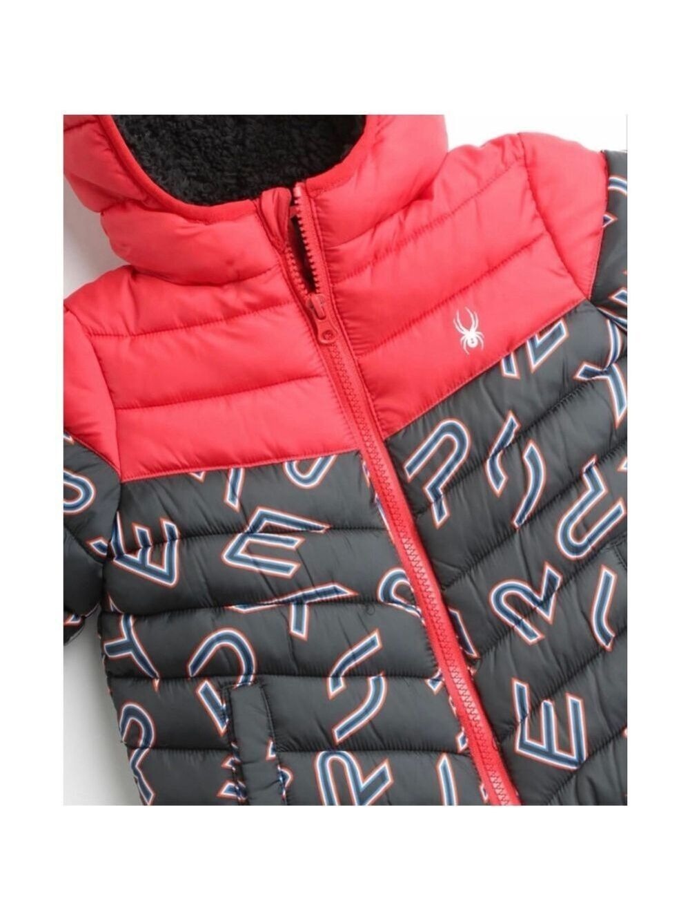 NWT Spyder Logo Puffer Jacket-24 Month - Picture 11 of 14
